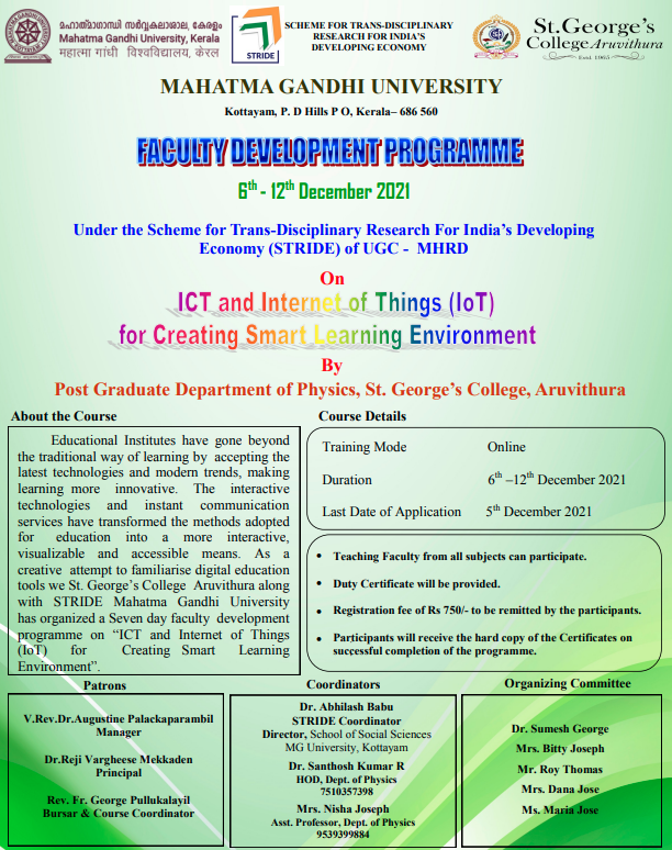 FDP - ICT and Internet of Things (IoT) for Creating Smart Learning ...